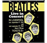 The Beatles Fridge Magnet Live in Concert 1962 Poster Official 76mm x 76mm One Size