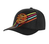 Beatles The Mens Black Baseball Cap SGT Pepper Stripes Official