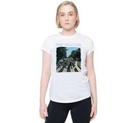 Beatles - the - T-Shirt # Xxl Ladies White # Abbey Road & Logo