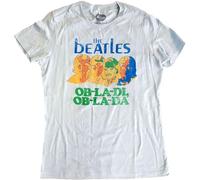 Beatles - the - The Beatles Ladies Tshirt -L- ObLaDi Blue