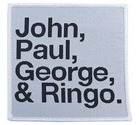 Beatles - the - The Beatles Patch John, Paul, George, Ringo White