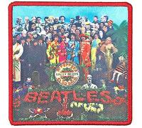 Patch Sgt Peppers Album Cover new Official embroidered Iron on Beatles Black One Size