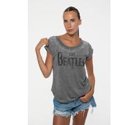 Beatles Women's Drop T Logo Burnout T-Shirt in Grey | Size: 2XL Beatles Grey 2XL
