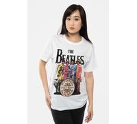 Beatles Women's Sgt Pepper Skinny Fit T-Shirt in White | Size: Medium Beatles White M
