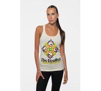 Beatles Women's Yellow Submarine Racer Back Vest in Beige | Size: Medium Beatles Beige M