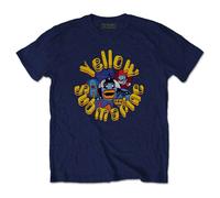 Beatles Yellow Submarine Baddies T-Shirt in Navy | Size: Small Beatles Navy S
