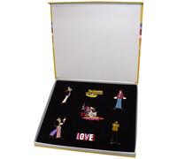 Beatles Yellow Submarine Band Boxed Pin Badge Set in Black Beatles Black One Size