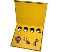 Beatles Yellow Submarine Characters Boxed Pin Badge Set in Black Beatles Black One Size