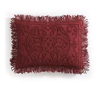 Beatrice Home Fashions Bedspread, Chenille, Burgundy, King Sham