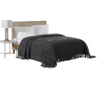 Beatrice Home Fashions Bedspread, Cotton, Charcoal, King