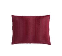 Beatrice Home Fashions Channel Chenille, Standard Sham, Burgundy