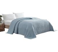 Beatrice Home Fashions Chenille Bedspread, Cotton, Blue, Full