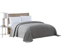 Beatrice Home Fashions Chenille Bedspread, Cotton, Gray, King