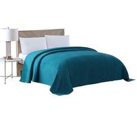 Beatrice Home Fashions Chenille Bedspread, Cotton, Peacock, King