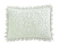 Beatrice Home Fashions Medallion Chenille Bedspread, Standard Sham, Sage