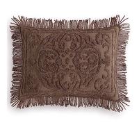 Beatrice Home Fashions Medallion Chenille Throw King Size Chocolate