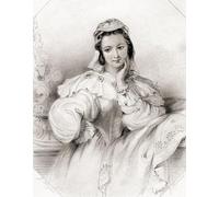 Beatrice. Principal female character from Shakespeare's play Much Ado About Nothing. From Shakespeare Gallery published c.1840. Poster Print by Ken Welsh (12 x 16)