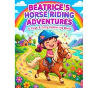 Beatrice's Horse Riding Adventures - A Cute & Cozy Colouring Book: See Beatrice ride across different landscapes from Start to Finish - colouring in as you go.