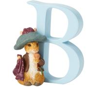 Beatrix Potter Benjamin Bunny Original Illustrations Ornament Letter B Blue 7 cm