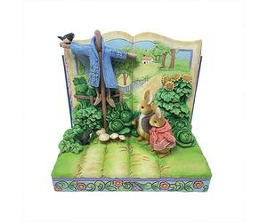 Beatrix Potter by Jim Shore Peter, Benjamin, Scarecrow Storybook Figurine