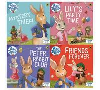 Beatrix Potter Collection Peter Rabbit Animation 4 Books Bundle (Mystery Thief!,Lily's Party Time,The Peter Rabbit Club,Friends Forever) by Beatrix Potter (2016-11-09)