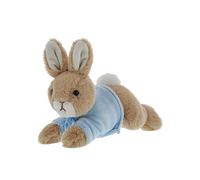 Beatrix Potter Laying Down Small Peter Rabbit Soft Toy Blue