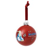 Beatrix Potter Mrs Rabbit & Peter Bauble Hanging Ornament