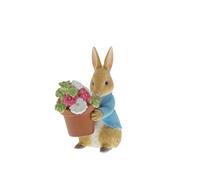 Beatrix Potter Peter Rabbit Brings Flowers Figurine