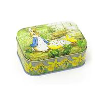 Beatrix Potter Peter Rabbit - Easter Small Rectangle Tin | Trinket Box Storage Pot Keepsake Tin Box | Sewing Tin Decorative Storage Tin - Easter Gifts