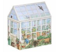 Beatrix Potter Peter Rabbit Greenhouse Shaped Storage Tin With Lid