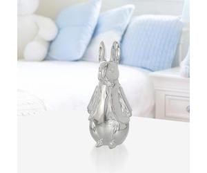 Beatrix Potter Silver Plated Peter Rabbit Sculpted Money Bank