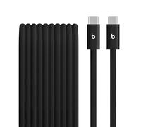 Beats 240W USB-C to USB-C Braided Cable, Fast-charging, Durable/Tangle-free, Compatible with Apple and Android Devices (3 m) - Bolt Black