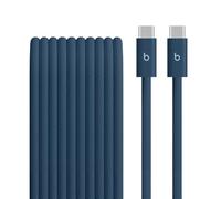 Beats 240W USB-C to USB-C Braided Cable, Fast-charging, Durable/Tangle-free, Compatible with Apple and Android Devices (3 m) - Nitro Navy