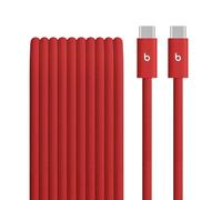 Beats 240W USB-C to USB-C Braided Cable, Fast-charging, Durable/Tangle-free, Compatible with Apple and Android Devices (3 m) - Rapid Red
