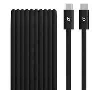 Beats 240W USB-C to USB-C Braided Cable, Fast-charging, Durable/Tangle-free, Compatible with Apple and Android Devices (3 m) - Bolt Black