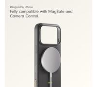 Beats iPhone 17 Pro Max Kickstand Case with MagSafe & Camera Control, Built in Stand & Lanyard, Matte Finish with Microfibre Lining - Granite Grey