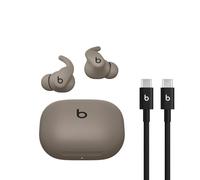 Beats - Powerbeats Fit - Wireless Noise-Cancelling Workout Earbuds with Ultimate Secure Fit with USB-C Charging Cable (1.5m) - Gravel Gray