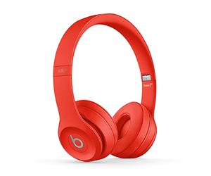 Beats Solo3 Wireless On-Ear Headphones - Apple W1 Headphone Chip, Class 1 Bluetooth, 40 Hours Of Listening Time, Built-in Microphone - Red (previous version)