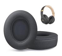 Beats Studio 2 & Studio 3 Wired & Wireless Headphones Replacement Ear Pads Cushions withSoft Protein Leather, Noise Isolation Memory Foam(Titanium Grey)