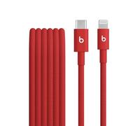 Beats USB-C to Lightning Woven Cable, Fast Charging, Durable/Tangle-Free, Compatible Charger for Apple Devices w Lightning Ports (1.5 m) - Rapid Red
