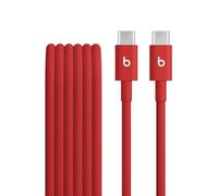 Beats USB-C to USB-C Woven Cable, Fast Charging, Durable/Tangle-Free, Compatible Charger for Apple & Android Devices (1.5 m) - Rapid Red