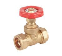 Beatsons 15mm Brass Compression Gate Valve 15mm Brass Compression Gate Valve