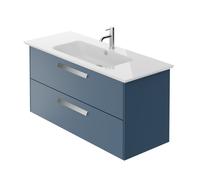 Beatsons Architect 1200mm Wall Mounted 2 Drawer Unit with Ceramic Basi Architect 1200mm Wall Mounted 2 Drawer Unit with Ceramic Basin (Handles Sold Seperately)