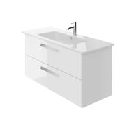 Beatsons Architect 1200mm Wall Mounted 2 Drawer Unit with Ceramic Basi Architect 1200mm Wall Mounted 2 Drawer Unit with Ceramic Basin (Handles Sold Seperately)