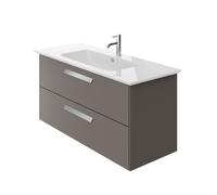 Beatsons Architect 1200mm Wall Mounted 2 Drawer Unit with Ceramic Basi Architect 1200mm Wall Mounted 2 Drawer Unit with Ceramic Basin (Handles Sold Seperately)