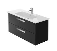 Beatsons Architect 1200mm Wall Mounted 2 Drawer Unit with Ceramic Basi Architect 1200mm Wall Mounted 2 Drawer Unit with Ceramic Basin (Handles Sold Seperately)