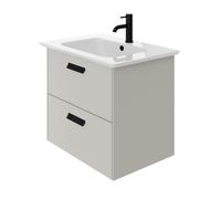 Beatsons Architect 690mm Wall Mounted 2 Drawer Unit with Ceramic Basin Architect 690mm Wall Mounted 2 Drawer Unit with Ceramic Basin (Handles Sold Seperately)