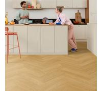 Beatsons Quick-Step Alpha Ciro Herringbone Flooring 0.794m - Pure Oak Quick-Step Alpha Ciro Herringbone Flooring