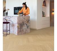 Beatsons Quick-Step Alpha Ciro Herringbone Flooring 0.794m - Pure Oak Quick-Step Alpha Ciro Herringbone Flooring
