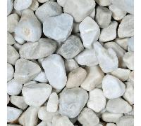 Beatsons Spanish White Pebbles 20-40mm - Small Bag Bag Size: Small Bag Spanish White Pebbles 20-40mm